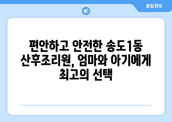 인천 연수구 송도1동 산후조리원 추천| 엄마와 아기의 행복한 시작 | 송도 산후조리원, 출산 후 관리, 송도1동 산후조리원 비교