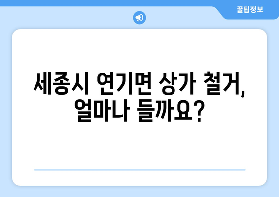 세종시 연기면 상가 철거 비용|  철거 전 알아야 할 모든 것 | 상가 철거, 비용 견적, 절차, 주의 사항