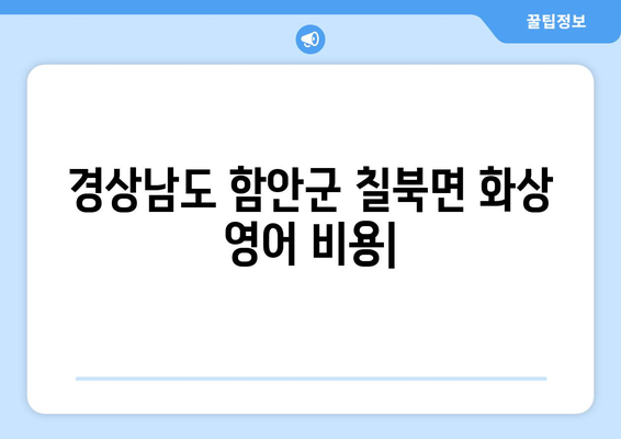 경상남도 함안군 칠북면 화상 영어 비용| 합리적인 가격으로 영어 실력 향상시키기 | 화상영어, 영어 학원, 비용 비교