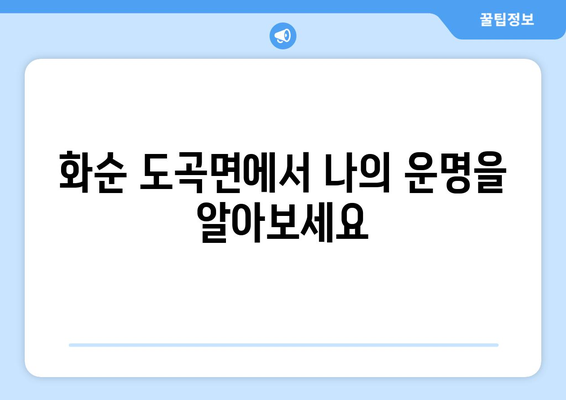 전라남도 화순군 도곡면 사주| 나의 운명을 알아보는 곳 | 화순 사주, 도곡면, 운세, 점집, 전남