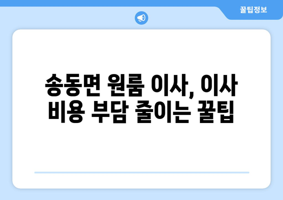 전라북도 남원시 송동면 원룸 이사| 가격 비교 & 업체 추천 | 남원 원룸 이사, 송동면 이사, 저렴한 이사 비용