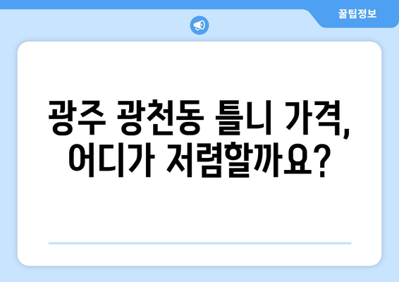 광주 서구 광천동 틀니 가격 비교 가이드 | 틀니 종류, 가격 정보, 추천